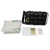 BOTTEGA VENETA ボッテガ ヴェネタ パデットカセット 591970 バック イントレチャート 鞄 ブラック 袋有 mo310