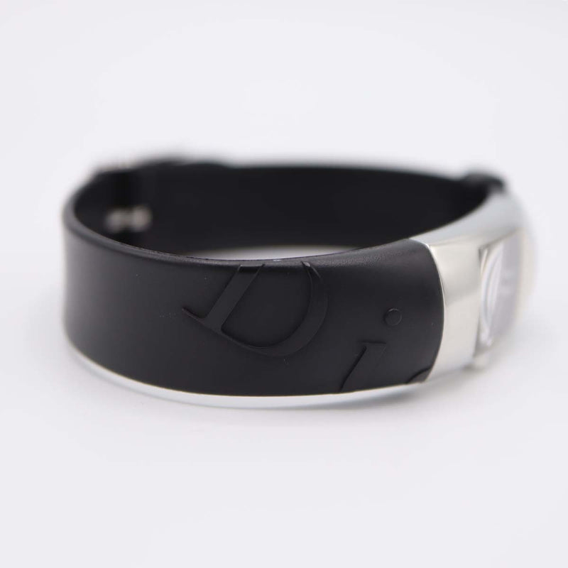 腕時計 稼働 Christian Dior ディオール D102-100 CF8549 クォーツ 黒文字盤 2025.6電池交換済 箱有 M1216