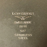 懐中時計 稼働 LONGINES ロンジン 手巻き L507.2 スモセコ 白色文字盤 ネーム入り 箱 保 H24072