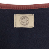 HERMES エルメス ロカバール ポンチョ レザータッセル トップス カシミヤ ウール ブルー系 H12849