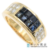 仕上済 Cartier カルティエ リング サファイア ダイヤモンド ディアボロ 750 YG ゴールド サイズ52 約11.5号 9.5g ◆ H513