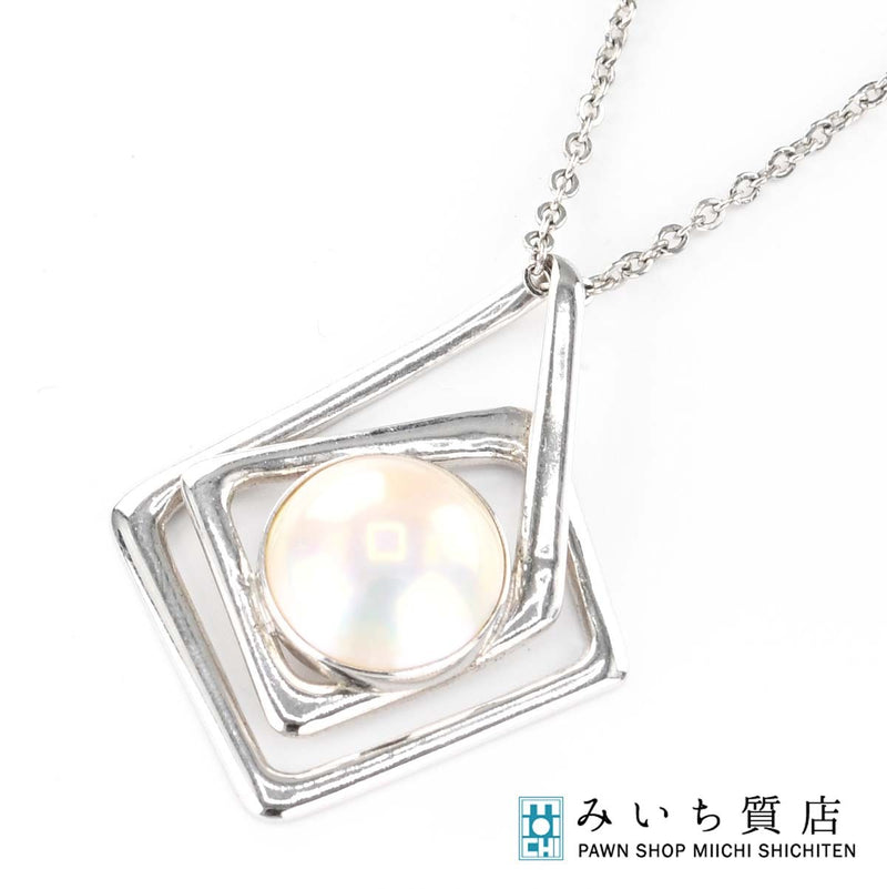 TASAKI タサキ ネックレス マベ パール 真珠 シルバー SV 約9.7g アクセサリー H8838