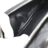 CHANEL シャネル ミニマトラッセ チェーンショルダーバッグ ラムスキン 18番台 鞄 ブラック シルバー金具 H10648