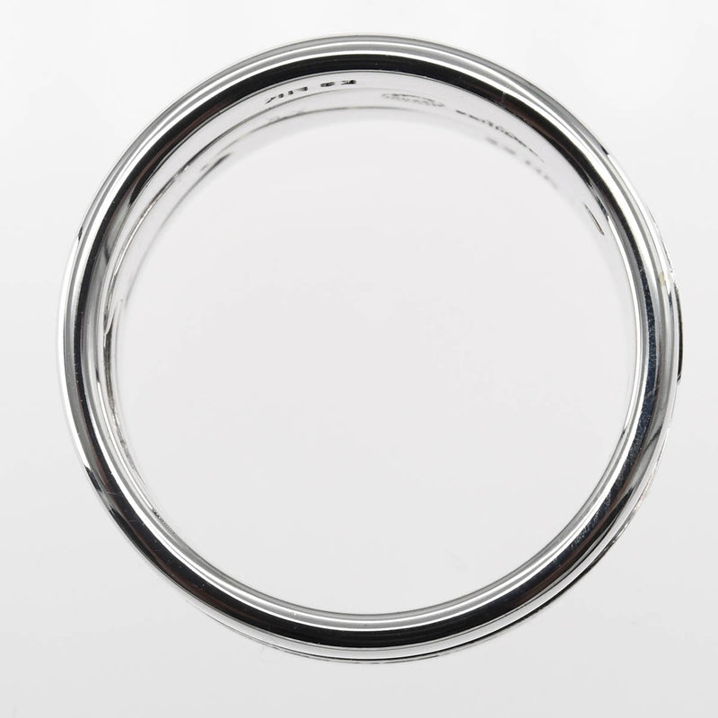 仕上済 GEORG JENSEN ジョージジェンセン フュージョンリング 指輪 #58 750 ダイヤ サファイア 約17.5~18号 約19g ジュエリー eco357