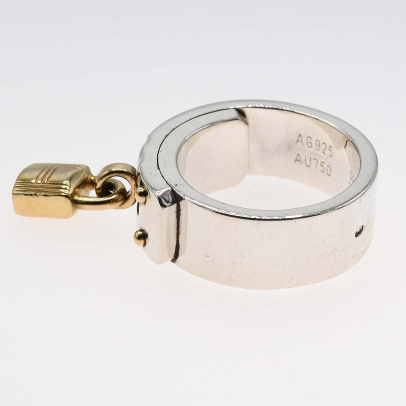 HERMES エルメス ケリーリング 925/750 コンビ 6.5号 約11g ヴィンテージ アクセサリー k1241