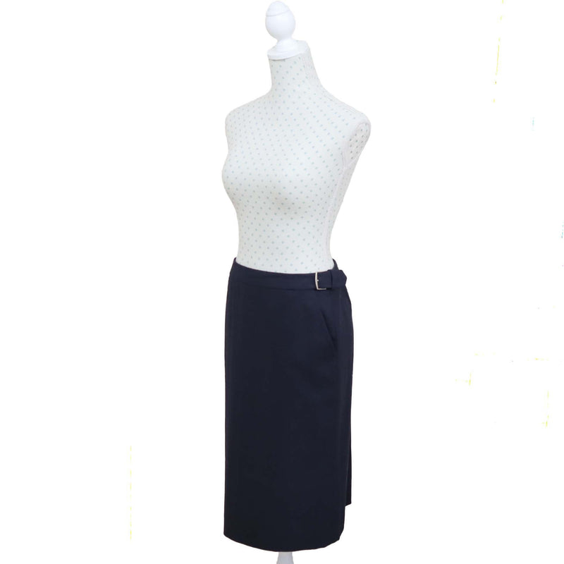 HERMES エルメス スカート タイトスカート 36サイズ 7号 ネイビー 服 レディース ok1199