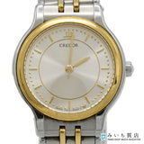 稼働 腕時計 SEIKO セイコー CREDOR クレドール 7371-0040 クォーツ シルバー色文字盤 コンビ 2025.8電池交換済 M2128