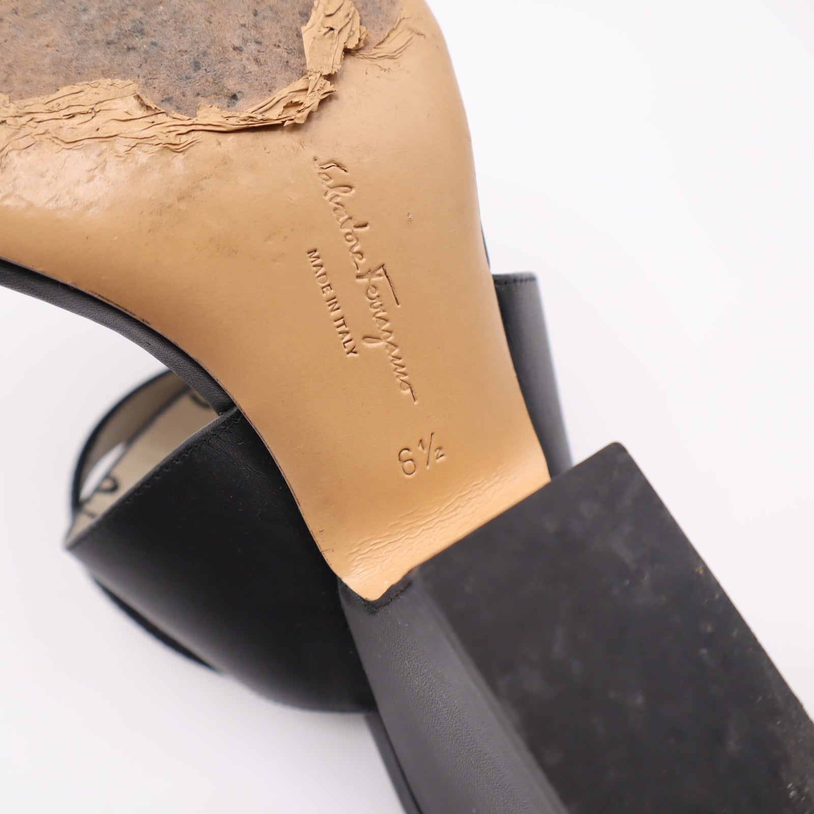 Salvatore Ferragamo ブラック サンダル　7 1/2 楽天市場】サルヴァトーレ フェラガモ Salvatore Ferragamo