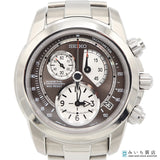 稼働 腕時計 SEIKO セイコー キネティック 7L22-0AC0 クロノグラフ クォーツ シルバー色文字盤 箱・保証書・コマ 25k1115-1