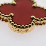 仕上済 VanCleef&Arpels VCA ヴァンクリーフ&アーペル ヴィンテージアルハンブラ カーネリアン 20P 750 46.7g ジュエリー 保有 25k269-1