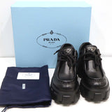 PRADA プラダ ローファー ブラッシュドレザー 厚底 ダービーシューズ サイズ35 1/2 22.5cm  箱ギャラ 26k541-9