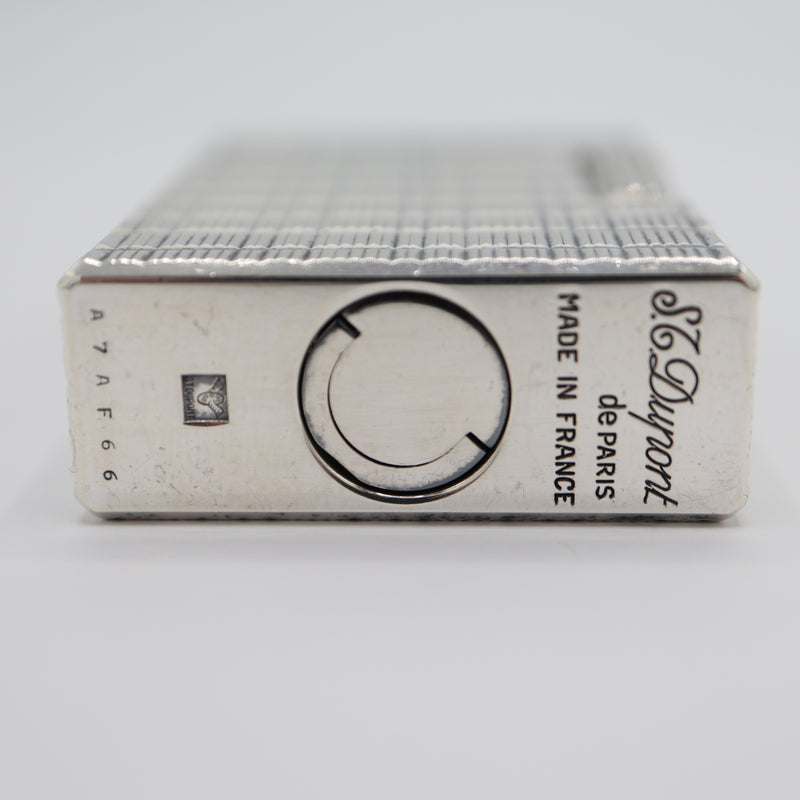 S.T.Dupont デュポン ライン1 ショート ガスライター 喫煙具 シルバーカラー 着火未確認 ケース有 eco1529