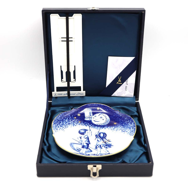 Meissen マイセン お皿 メモリアルプレート 1999年 ドイツ民謡 ランタン・ランタン プレート 飾り皿 コレクション 25k893-2