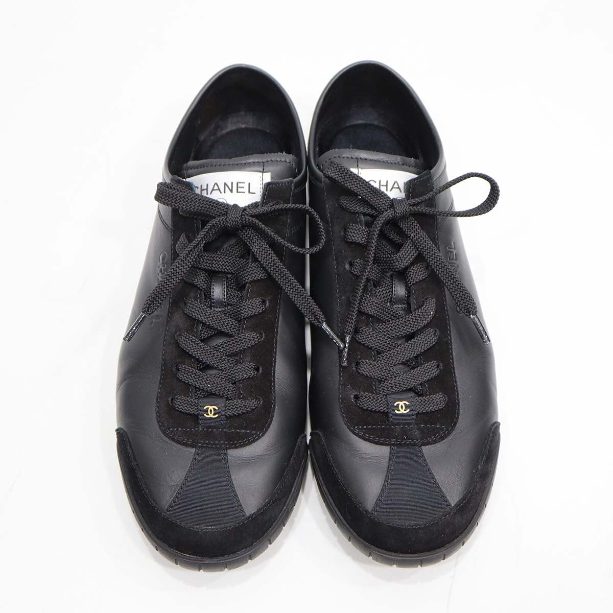 CHANEL シャネル スニーカー ブラック W G45715 サイズ43 28cm メンズ