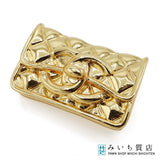 CHANEL シャネル ココマーク マトラッセバッグモチーフ ブローチ GP B23K ゴールドカラー 服飾小物 k1140