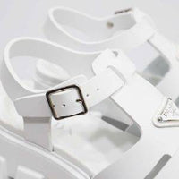 PRADA プラダ ラバースライドサンダル ホワイト 28cm PRADA プラダ スライドサンダル 1XX626 3LKV レディース ラバー