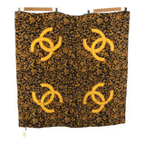 CHANEL シャネル 大判 スカーフ ココマーク CCロゴ シルク100％ フラワー 服飾小物 H7189