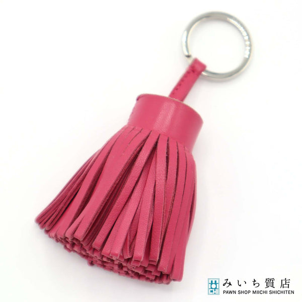 HERMES エルメス チャーム カルメン タッセル ピンク系 バッグチャーム キーチャーム H20829