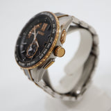 稼働 腕時計 SEIKO セイコー ブライツ 8B54-0BD0 電波ソーラー ワールドタイム 黒色文字盤 yo1543