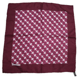 HERMES エルメス スカーフ カレ40 馬 ボルドー系 シルク100％ 服飾小物 H21884