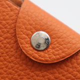 HERMES エルメス ユリスPM 手帳カバー ノートカバー レザー オレンジ H25552