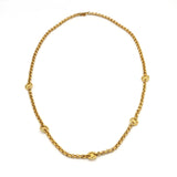 CELINE セリーヌ ネックレス マカダム チェーン ゴールドカラー レディース アクセサリー 25k117-2