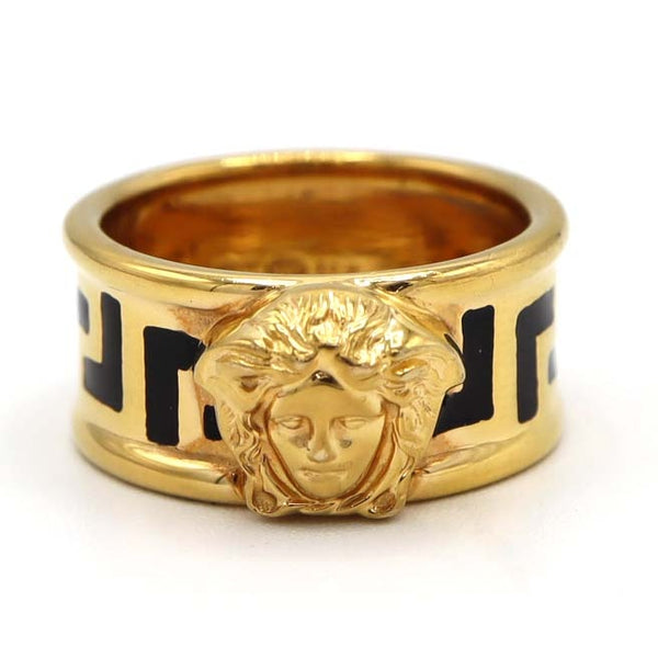 VERSACE ヴェルサーチ リング 指輪 メデューサ 750 K18 ゴールド 重量約10.3g 約13号 アクセサリー H11367