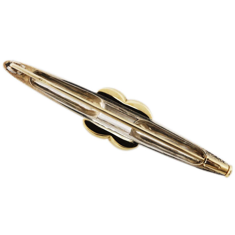 HERMES エルメス ブローチ 18K ツイスト アクセサリー 約8.9g ゴールド×シルバーカラー 袋有 H19003