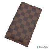 LOUIS VUITTON ルイヴィトン LV R20703 ダミエ アジェンダ ポッシュ 手帳カバー イニシャルあり ブラウン J678