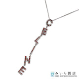 H20969 CELINE セリーヌ ネックレス ロゴ ラインストーン シルバーカラー 約7g アクセサリー H20969