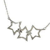 TIFFANY&Co. ティファニー ネックレス トリプルスター 星 925 シルバー 約2.6g アクセサリー H20822