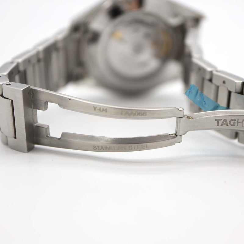 稼働 腕時計 TAG HEUER タグホイヤー カレラ キャリバー5 WAR211A 自動巻き 黒色文字盤 箱・保・コマあり yo1292
