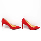 Christian Louboutin クリスチャン ルブタン ヒール パンプス 靴 37サイズ KATE85 レッド ラメ 箱有 H20791