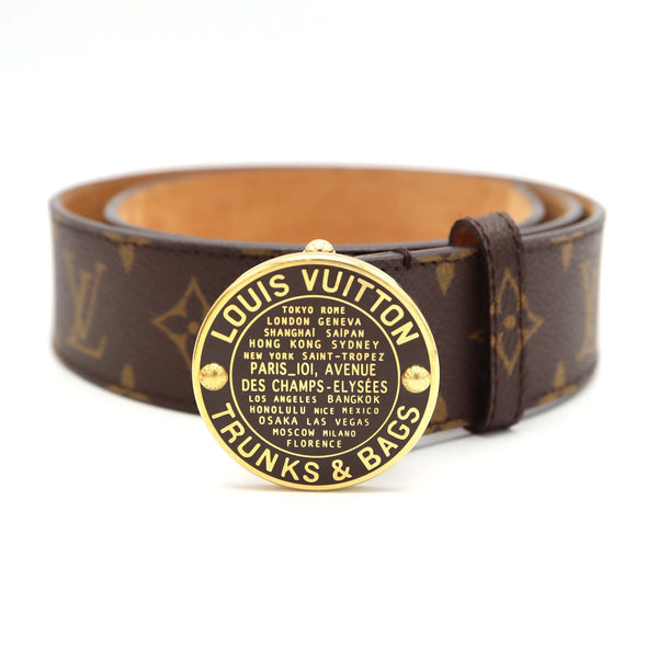 LOUIS VUITTON LV ルイヴィトン ベルト M6975 サンチュール T&B 90/36 ブラウン 服飾小物 H5835