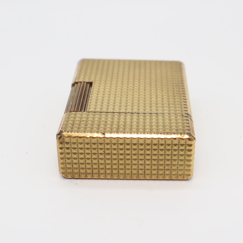 S.T. Dupont デュポン LINE1S ライン1S ショート ガスライター ゴールドカラー ローラー式 着火未確認 H6813