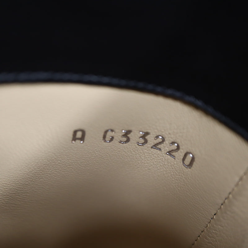 CHANEL シャネル G33220 ロングブーツ ココマーク ラメ スクエアトゥ 36サイズ ブラック レディース k1092