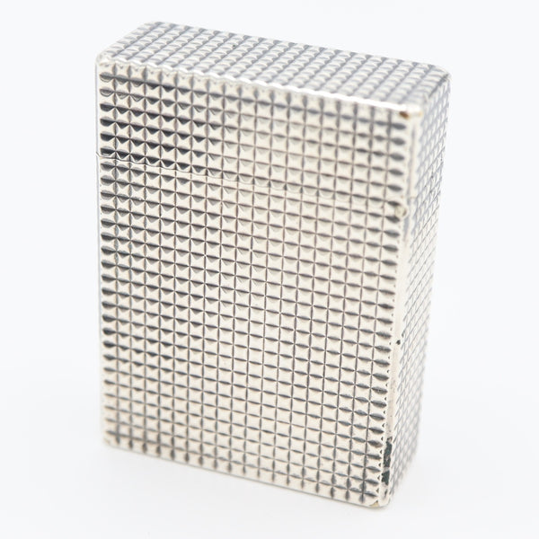 S.T.Dupont デュポン ガスライター LINE1S ライン1S ショート ローラー式 ダイヤモンドヘッド シルバーカラー 着火未確認 H2985