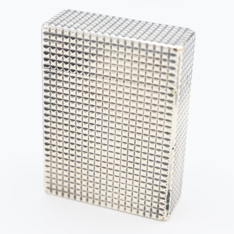 S.T.Dupont デュポン ガスライター LINE1S ライン1S ショート ローラー式 ダイヤモンドヘッド シルバーカラー 着火未確認 H2985