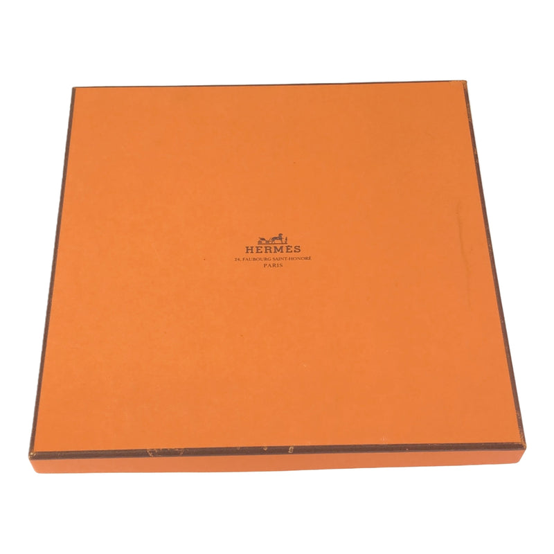 HERMES エルメス カレ90 スカーフ Axis Mundi 世界中心軸 シルク100％ オレンジ系 服飾小物 25k512-12