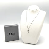 Christian Dior ディオール ネックレス CDロゴ シルバーカラー 約3.9g アクセサリー 箱 H9283