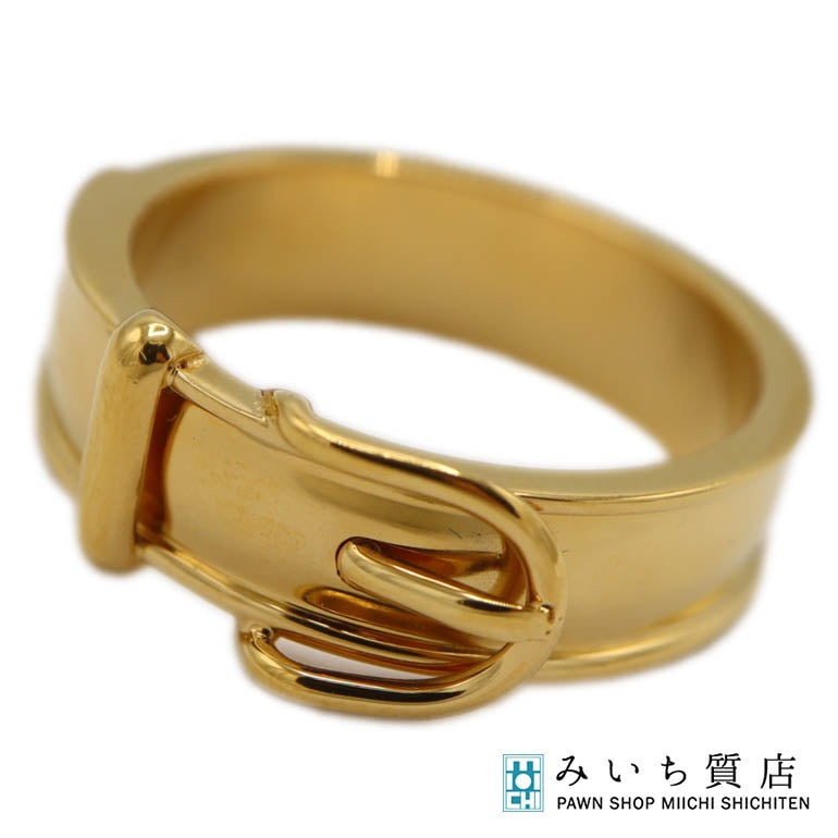 HERMES エルメス スカーフリング ブックル セリエ ベルトモチーフ ゴールドカラー H20372