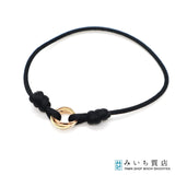 Cartier カルティエ コットンコード トリニティ ブレス Au750 総重量：約3g 替えコード 調整可能 アクセサリー プレゼント H15165