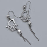 Christian Dior ディオール ピアス ラインストーン シルバーカラー アクセサリー 箱有 H2216