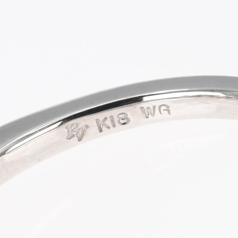 仕上済 Ponte Vecchio ポンテヴェキオ フラワー リング 指輪 K18WG ピンクサファイア0.08 D0.07 #11 約3.5g 保有 H12908