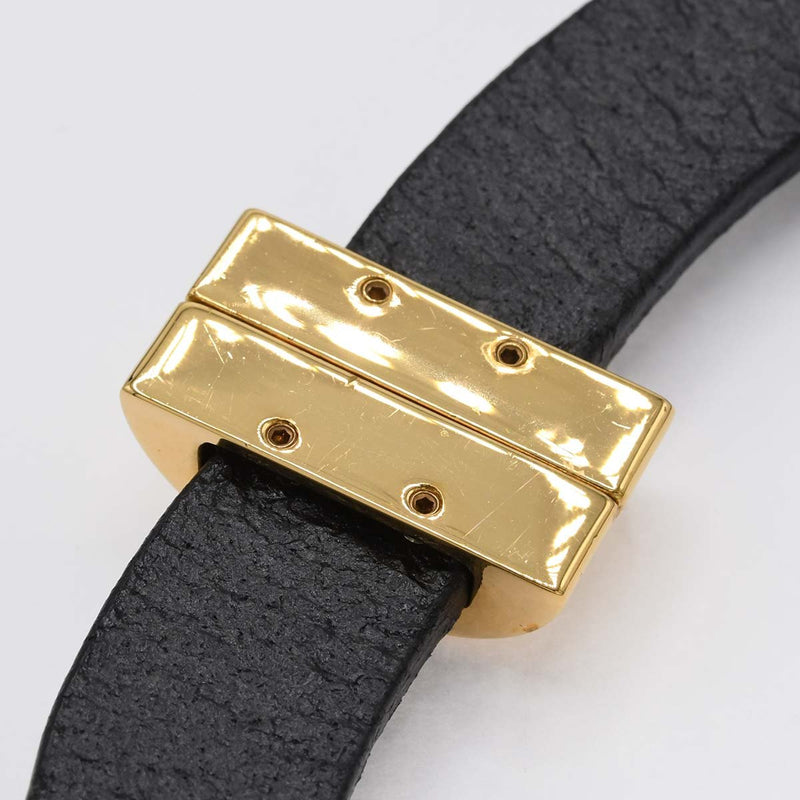 FENDI フェンディ ネックレス チョーカー レザー ブラック アクセサリー H9120