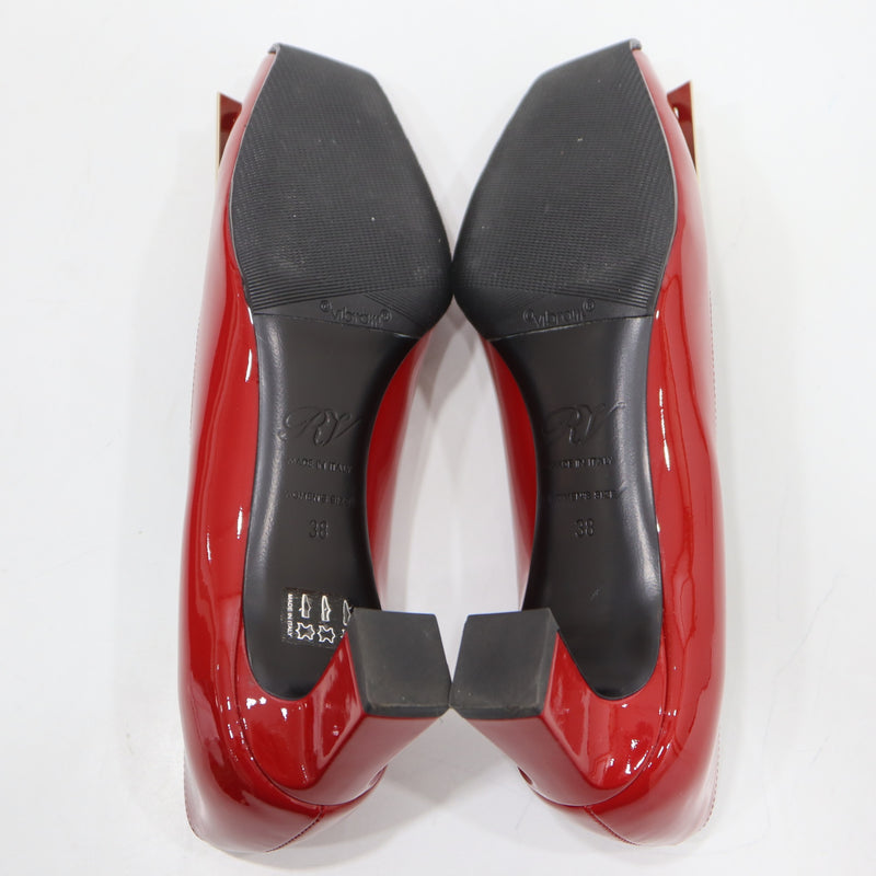 未使用級✨ロジェ ヴィヴィエ スエード パンプス 赤 レッド 38 シューズ 未使用級Roger Vivier ロジェ ヴィヴィエ スエード パンプス 赤 レッド