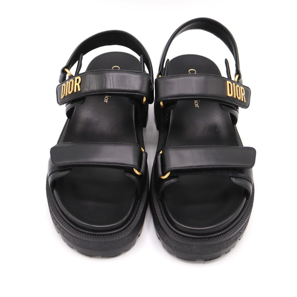 Christian Dior ディオール サンダル Dioract ディオールアクト 38 約25cm ブラック 靴 H20594