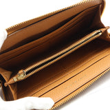 TORY BURCH トリーバーチ ウォレット ラウンドジップ レザー 長財布 ブラウン H7572