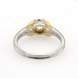 仕上げ済 Christian Dior ディオール ダイヤモンド リング PT900/K18 コンビ D0.434 11号 指輪 4.3g ok1507