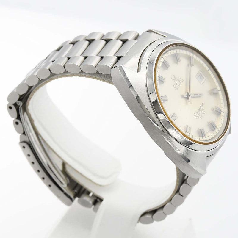 稼働 腕時計 OMEGA オメガ Seamaster シーマスター COSMIC コスミック2000 デイト 自動巻き シルバー系文字盤 eco84